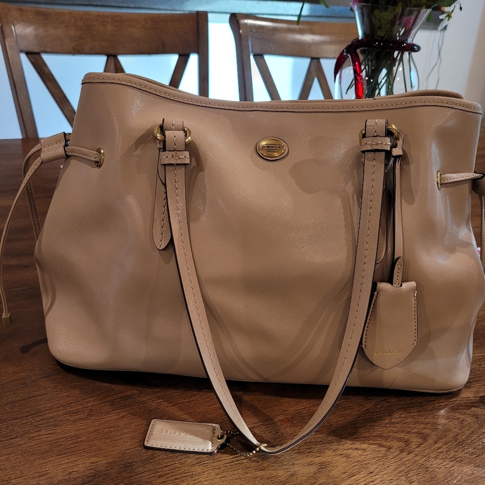 Coach Peyton Saffiano Leather tote